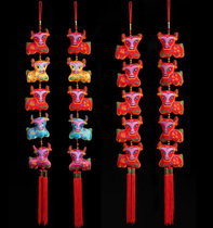 2021 Cattle to Qiankun cattle pendant Zodiac cow pendant Living room pendant Spring Festival decoration supplies New Year Wufu cattle skewer
