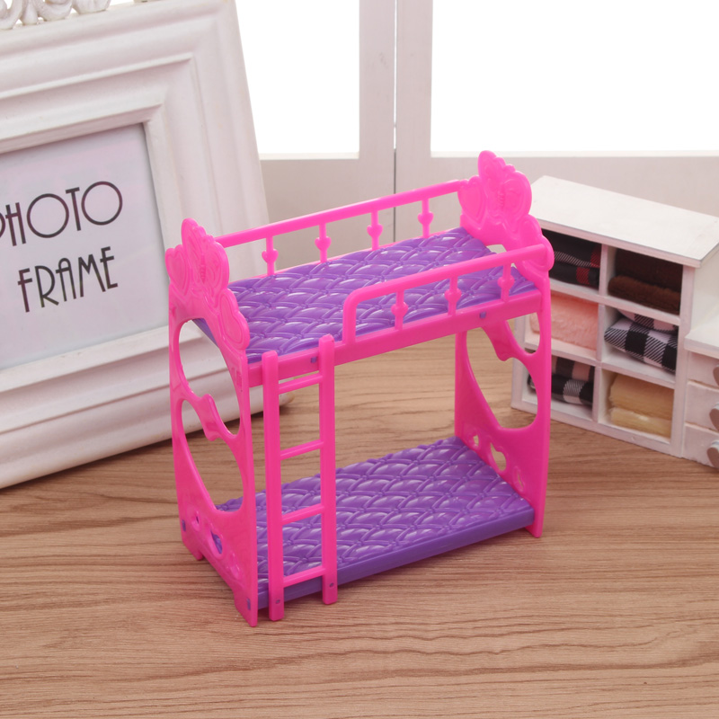 Búp bê, Phụ kiện Barbie, Lông, Bé, Nhà, Đồ chơi giáo dục, Búp bê nhỏ, Kelly, Giường hai lớp nhà búp bê