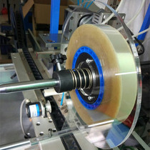 Carrier tape packing blocking material disc transparent acrylic retaining ring spring press disc label Merah sheet clamping material guide fixing plate