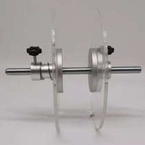 Aluminum alloy blocking tray spring press disc load with belt guide with guide plate transparent acrylic plate label blocking disc