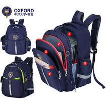 Spine School Bag Boy Elementary School Boy 1-3 Grade 2 Boy Girl Minus Minus Double Shoulder Bag Oxford Children Light Backpack