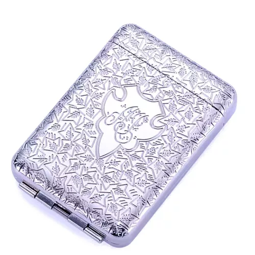 Черный креативный металлический высококлассный ретро портсигар