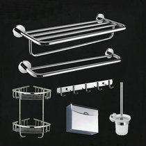 Towel rack Stainless steel 304 bath towel rack Bathroom bathroom rack Bathroom hardware pendant set