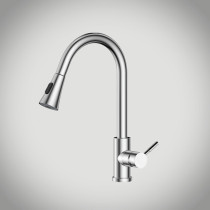 Pull-out hot and cold water faucet Kitchen sink Stainless steel telescopic rotating laundry table sink sink