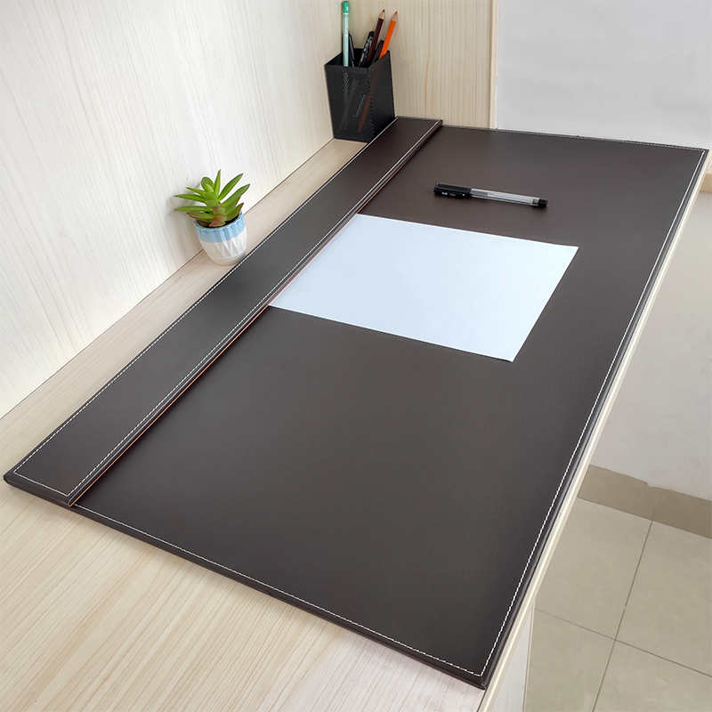 Leather Office Desk Mat, Extra Large Leather Executive Mat, Business Desk Writing Board, Mouse Pad, Hard Surface, Thickened Leather Office Desk Mat, Extra Large Leather Executive Mat, Business Desk Writing Board, Mouse Pad, Hard Surface, Thickened