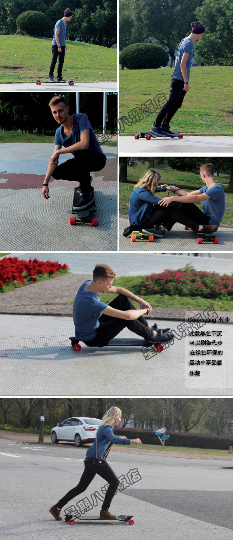 Longboard nhảy ván ảo thuật nhảy đường ván người mới bắt đầu người đàn ông và phụ nữ lắc âm thanh ván trượt hành động ưa thích - Trượt băng / Trượt / Thể thao mạo hiểm giày có bánh xe trượt