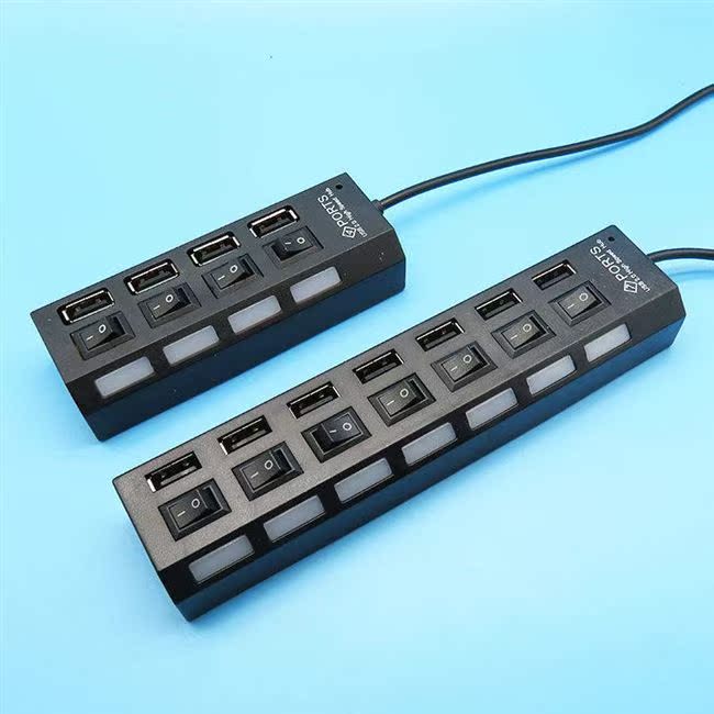 Máy tính xách tay usb splitter để mở rộng bảy máy tính chuyển đổi đa giao diện bàn phím chuột xử lý u đĩa - USB Aaccessories dây cáp máy tính