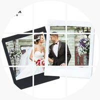 Fuji Photo Paper instax SQUARE hình vuông có cạnh màu đen / trắng phía Polaroid phim SQ10 / SQ6 / SP3 - Phụ kiện máy quay phim mini liplay