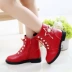 Giày nữ 4 mùa thu mới 5 giày cotton nữ 6 giày công chúa trẻ em 7 tuổi giày boot nữ đẹp hàng hiệu Giày ống