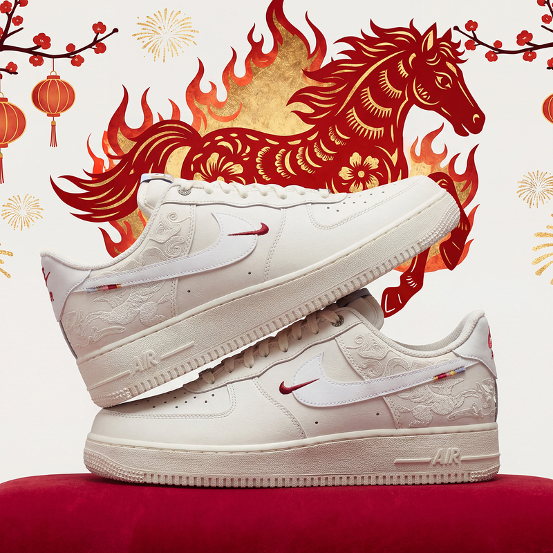 Nike Air Force 1 Pegasus Pack Af1 Year of the Horse Limited Edition Casual Sneakers Iq1119 Nike Air Force 1 Pegasus Pack Af1 Year of the Horse Limited Edition Casual Sneakers Iq1119