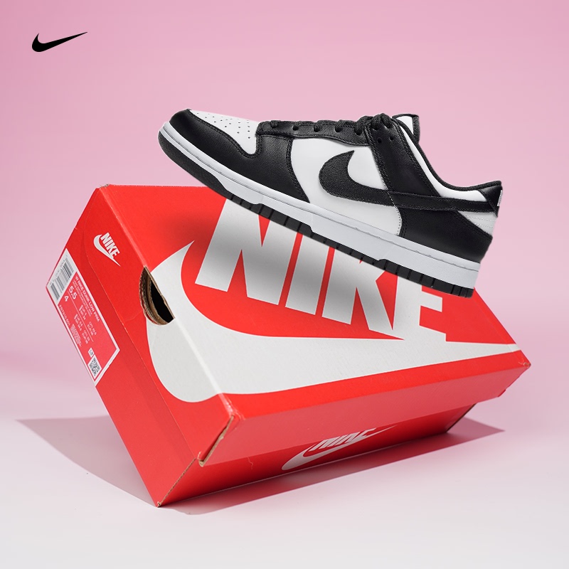 Nike Nike Panda Shoes Dunk Black and White Low-Top Men's and Women's Sneakers Sports and Leisure Authentic Dd1391 Dd1503