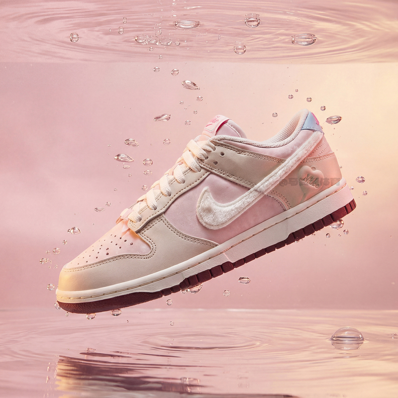 Nike Dunk Nike's 26Th Valentine's Day Limited Edition New Beige Casual Sneakers for Women Iq1145-610