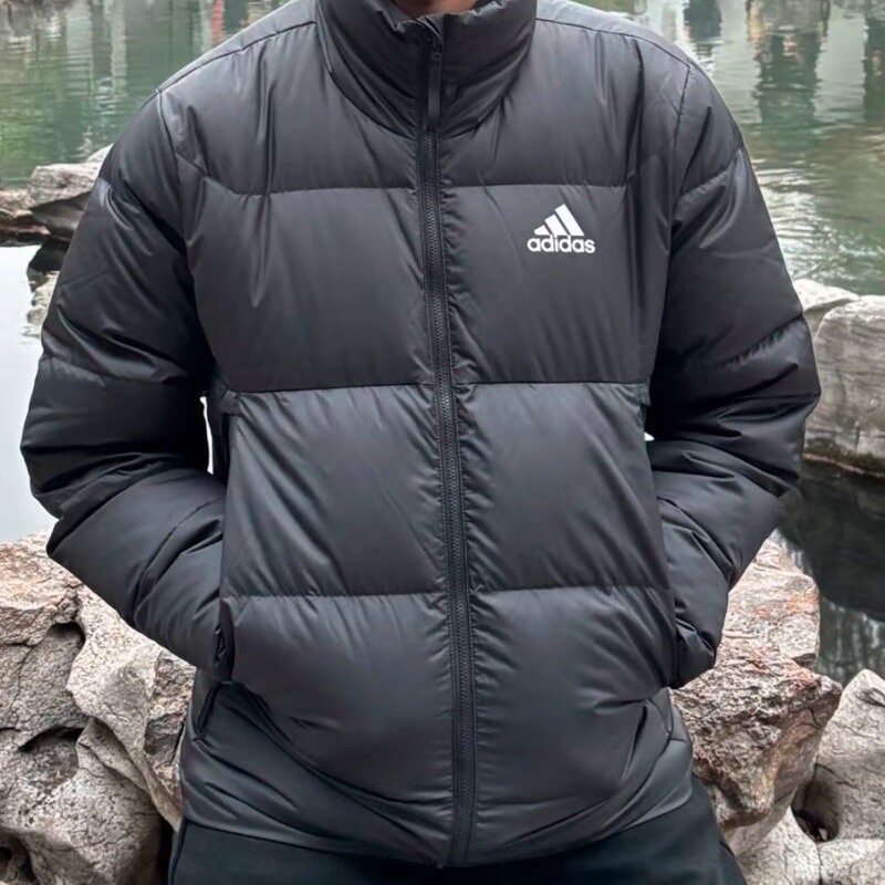 Adidas Men's and Women's Sports Thickeneded Stand-Up Collar Warm Jacket down Jacket Kf8760/Gv5350 Adidas Men's and Women's Sports Thickeneded Stand-Up Collar Warm Jacket down Jacket Kf8760/Gv5350
