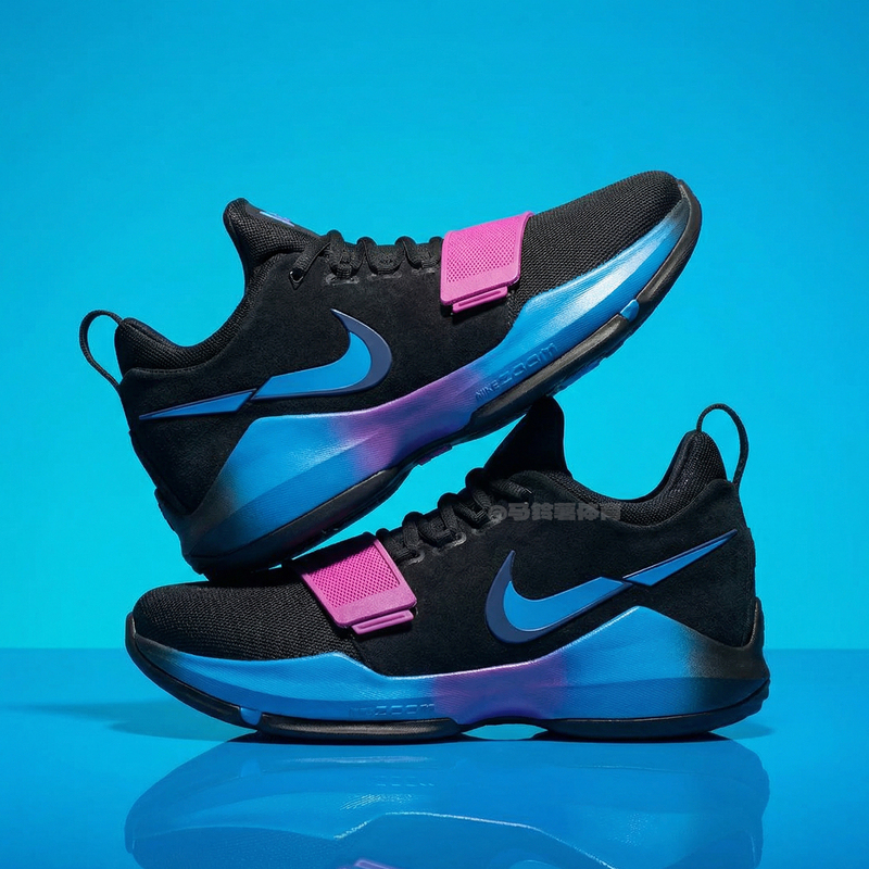 Nike Men's Shoes Nike Pg1 Sneakers Paul George 1St Generation Black and White Low-Top Practical Basketball Shoes Iv2869-002