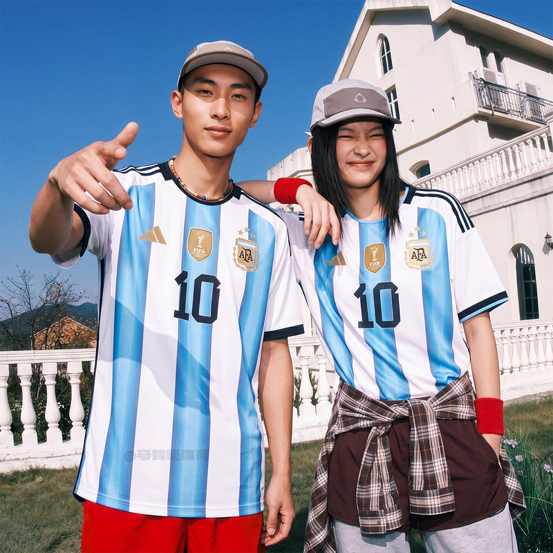 Adidas 2026 World Cup Argentina Messi Same Style No. 10 Quick-Drying Short-Sleeved Fan Version Jersey Ka8117