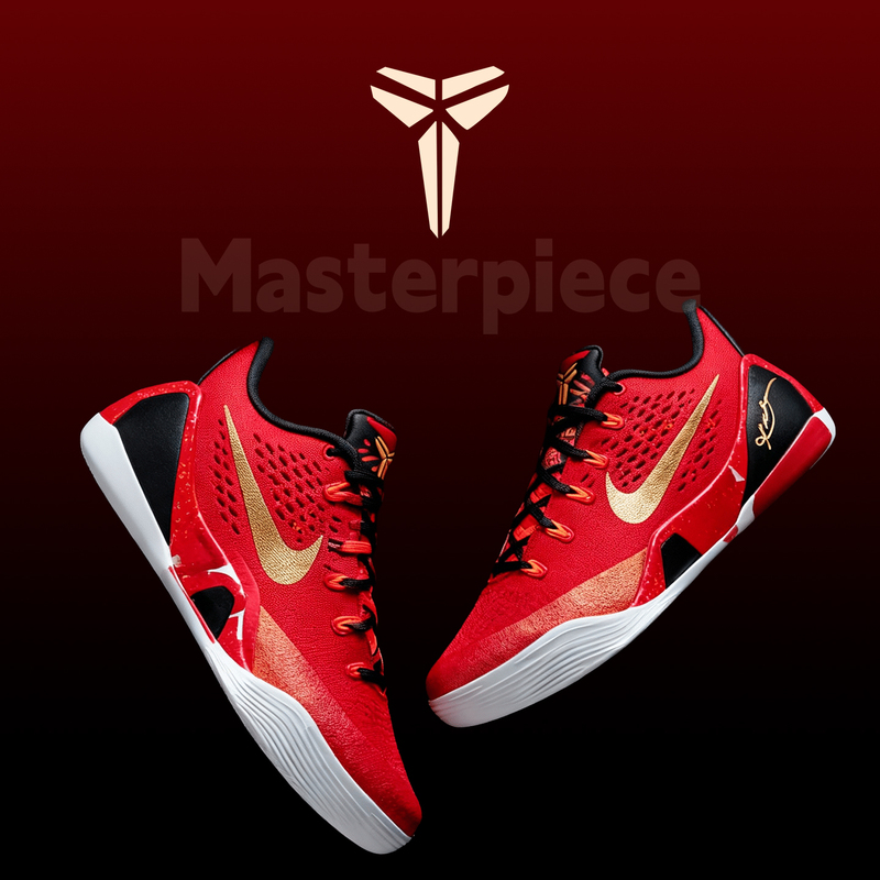 Nike Kobe 9 Kobe 9 Red Authentic Practical Training Sports Basketball Men's Shoes Ih1400-600
