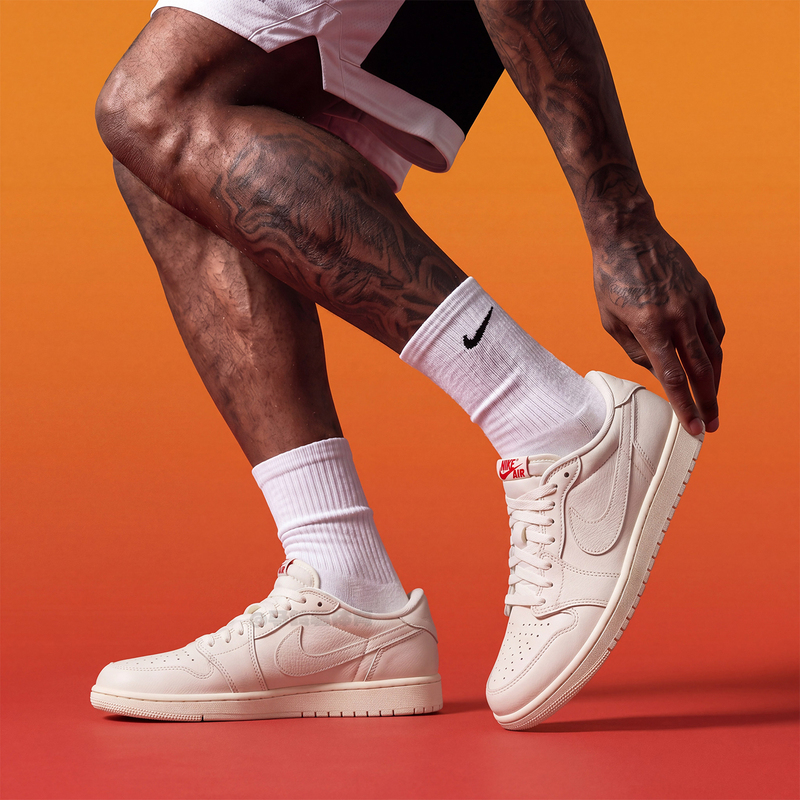 Nike Air Jordan 1 Retro Og Retro Pure White Aj1 Breathable Low-Top Basketball Shoes Hq6998-100