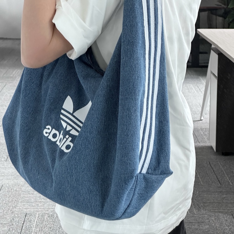 Adidas Women's Bag Clover Cloud Bag Denim Bag Women's Style Men's Style Ix7693Ix7694