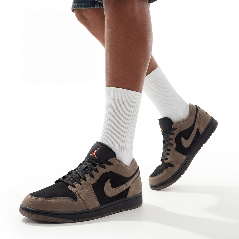 Nike Air Jordan1 Aj1 New Mocha Brown and Black Men's Shoes Retro All-Season Basketball Shoes Ib7109-005 Nike Air Jordan1 Aj1 New Mocha Brown and Black Men's Shoes Retro All-Season Basketball Shoes Ib7109-005