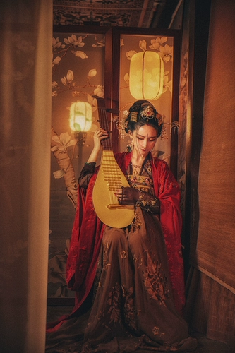 Zisong Oriental Aesthetic Park, мечтая о юбке ханфу ци, настройке губ Hanfu