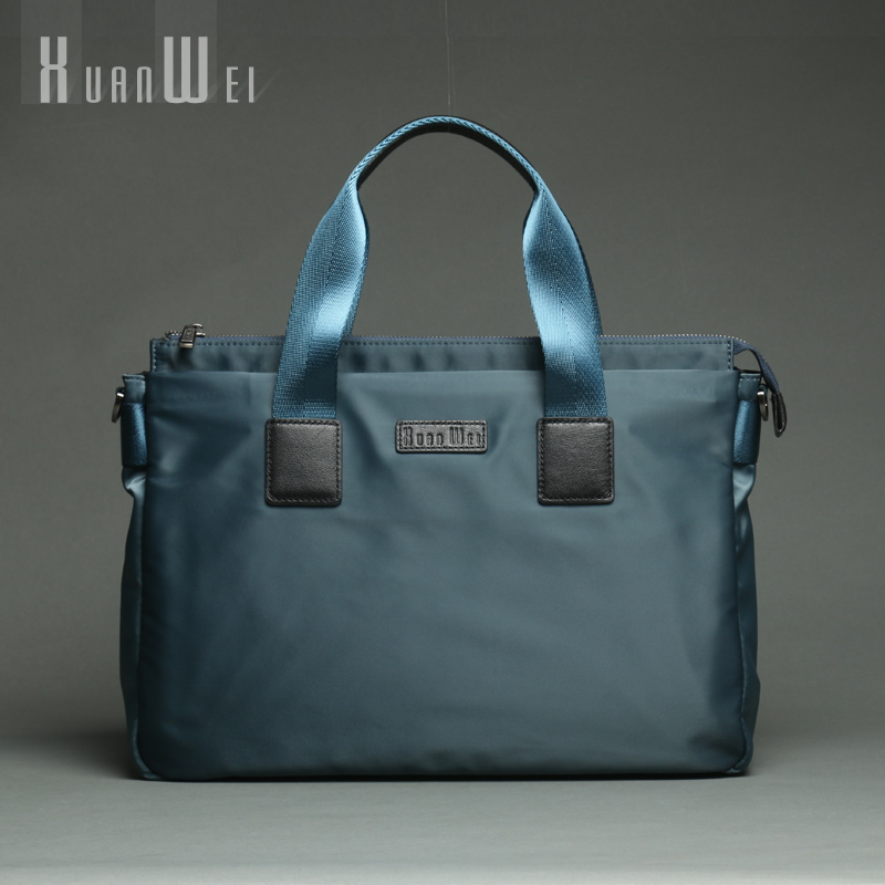 Xuan Men's briefcase Male briefcase Male handbag Business Package Canvas Large Capacity Computer Bag Oxford Cloth 2022 New