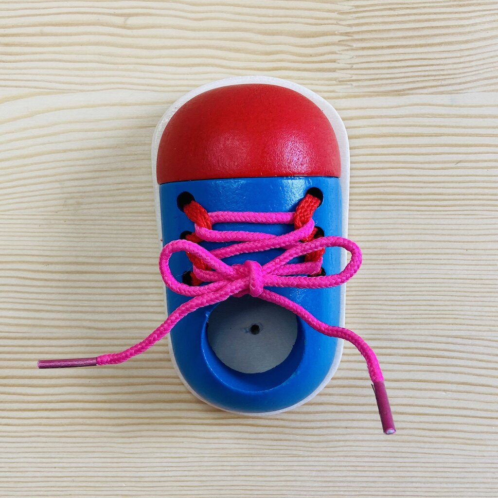 Busy board busyboard DIY accessories small wooden shoes tether Monte Montessori Early teaching toy teaching aids