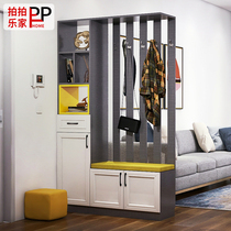 Door porch cabinet shoe cabinet integrated Hall partition cabinet modern simple double-sided living room screen closet fantasy cabinet