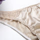 Tang Jingsi ສົ່ງຟຣີ Mulberry Silk Sexy Silk Lace Panties Breathable ແອວຕ່ໍາສະດວກສະບາຍ Briefs 1 ຊອງ