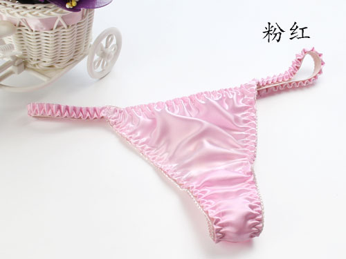 Chỉ cho bán hàng 100% lụa nữ cảm giác thong T quần không có dấu vết sexy đồ lót lụa tóm tắt thoáng khí