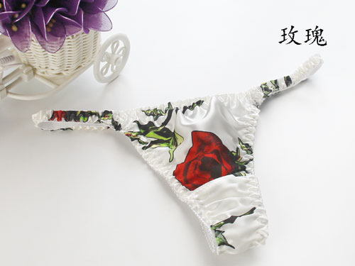 Chỉ cho bán hàng 100% lụa nữ cảm giác thong T quần không có dấu vết sexy đồ lót lụa tóm tắt thoáng khí