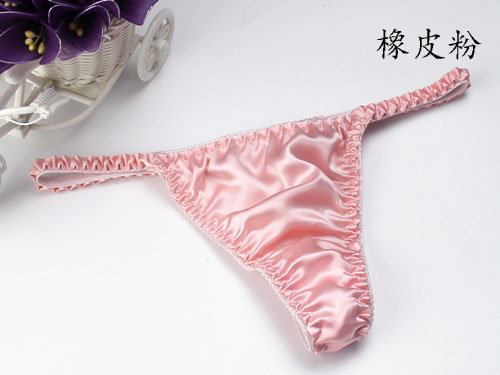 Chỉ cho bán hàng 100% lụa nữ cảm giác thong T quần không có dấu vết sexy đồ lót lụa tóm tắt thoáng khí