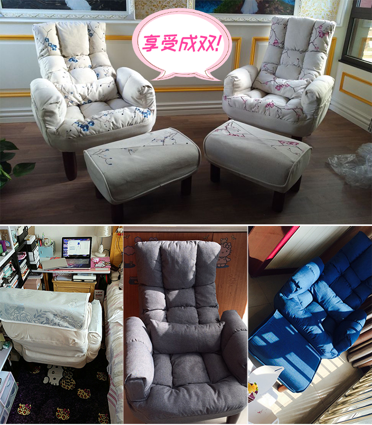 Creative lười biếng sofa vải giải trí tatami đơn máy tính TV ghế ngủ trưa ghế phụ nữ có thai, ghế cho con bú cho người già - Ghế sô pha ghế sofa góc