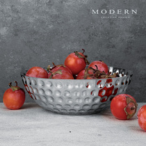 Morden MODERN light and luxurious fruit pan salad bowl Nordic wind tennis red ins nut snacks pot Joe moving gifts