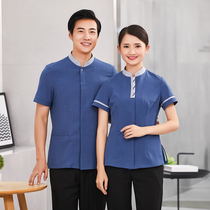 Cleaning work clothes Short-sleeved hotel hotel property PA cleaning aunt housekeeping property Yuesao cleaning staff summer clothes