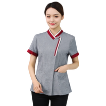 Cleaning Workwear Short Sleeves Women Hotel Rooms PA Keeper District Property Cleaners Aunt Summer Dress Custom PA