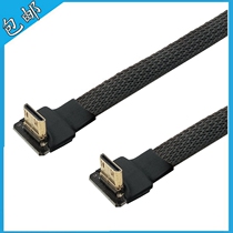 C2 mini HDMI transfer 4K screen 60Hz fpv aerial photography light and thin flat high-speed extension line bending 90 degrees