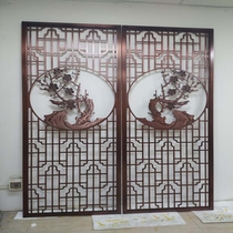Stainless steel rose gold brushed screen Metal mirror aluminum carving project single sales department Villa hotel clubhouse partition