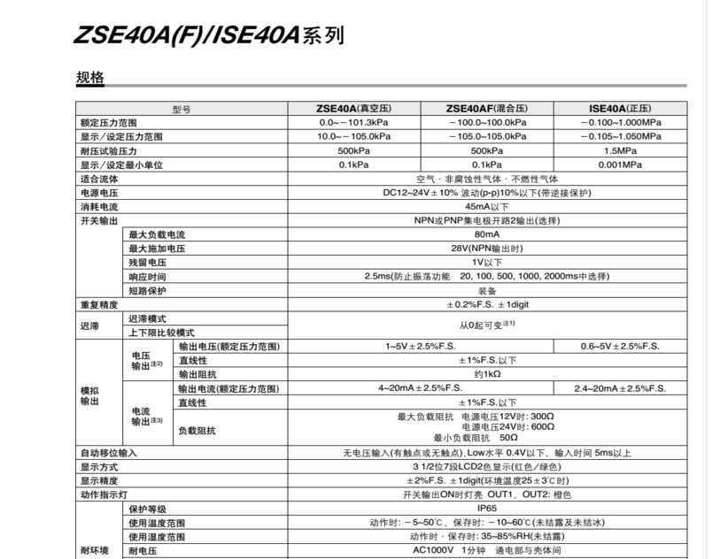 SMC new digital display pressure switch ISE40A-01-R positive pressure type ISE40-01-S-0 1MPA-1MPA