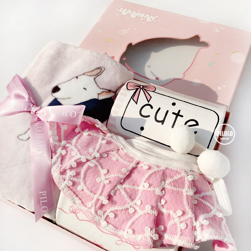 Chó cao cấp năm mới bé năm mới quần áo hộp quà tặng cotton sơ sinh hộp quà trăng tròn trăm ngày gói quà lớn 0-3 set đồ cho bé sơ sinh