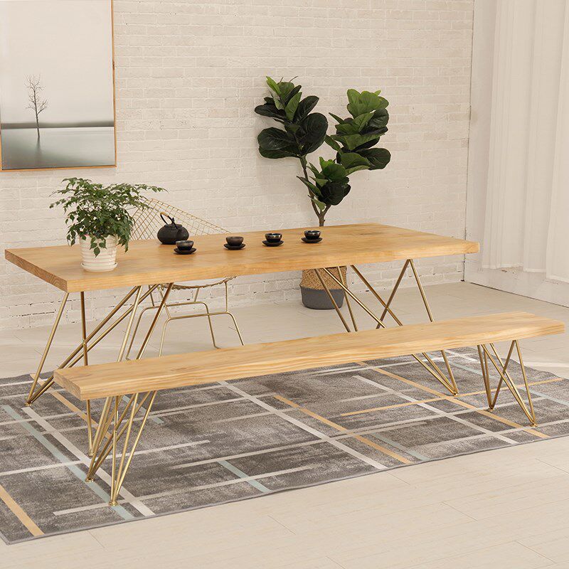 Light luxury wrought iron cafe dining table and chairs household solid wood dining table balcony table and chairs personality simple dining table and chairs