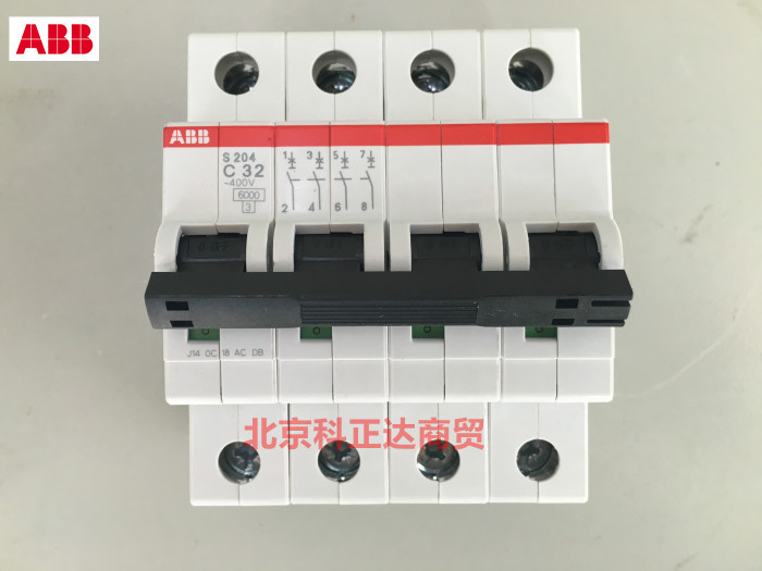ABB breaker ABB air switch S204-C32 4P 32A original fit S204 4P C32