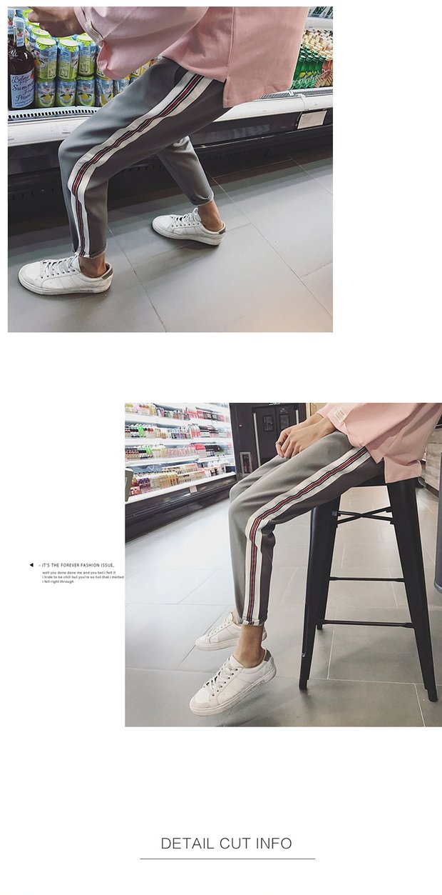 Mùa hè quần ống rộng mới dành cho sinh viên quần thể thao quần nữ rộng rãi hoang dã Harajuku bf phiên bản tiếng Hàn giản dị của quần harem chín điểm quần nhung nữ thu đông
