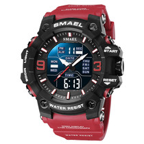 2022 Cross-border New Pint Waterproofing Sports Watch Men Multifunction Night Light Cool Outdoor Students Double Display Electronic