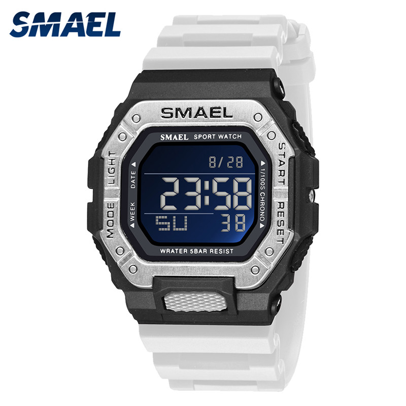 New children outdoor waterproof square watches multifunction male and female students fashion sports small camping electronic watches
