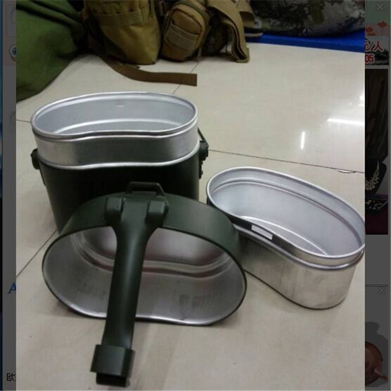 Military Mead Style Lunchtime Army Can Heat Lunch Box Old Three Sets Outdoor Camping Multifunction Aluminum High Temperature Resistant Lunch Box