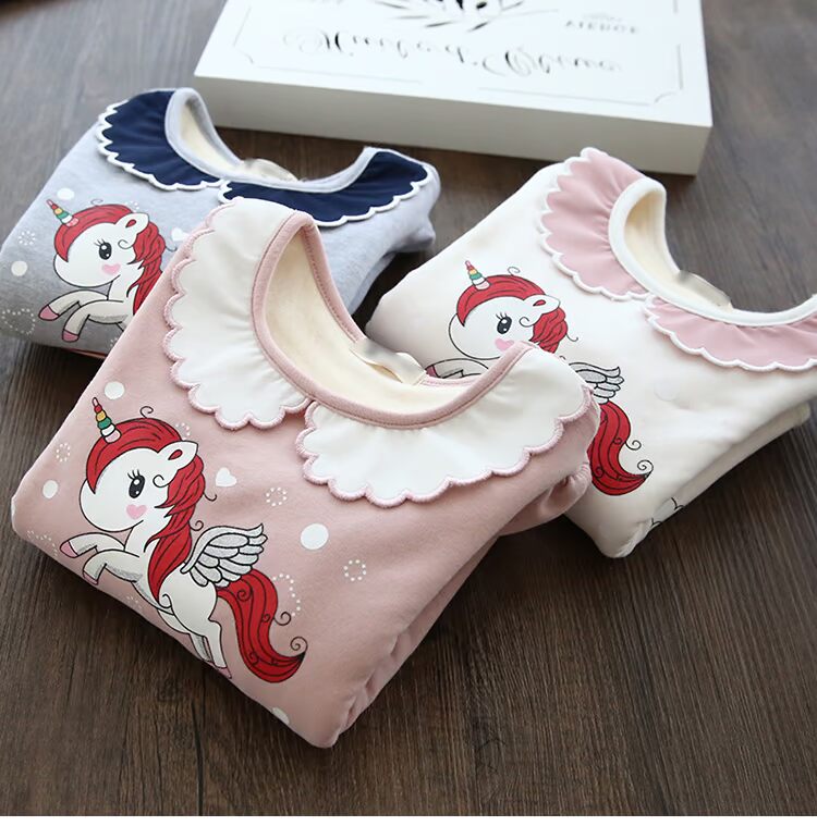 Áo thun bé gái mùa thu mới bé gái đáy quần cotton ve áo bé gái áo sơ mi búp bê phiên bản Hàn Quốc của các bé nhỏ áo phông thu đông bé gái đẹp
