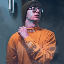 HP crane long sleeve Heron Preston semi-high collar embroidery base shirt loose tide long sleeve T-shirt FOG High Street