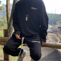 fg essentials fog fear of god double line trend loose five-pointed star long sleeve T-shirt base shirt