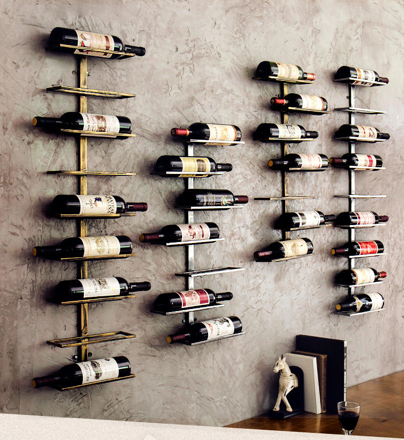 European Iron Renaissance Red Wine Creative Shop Bar Hanging Wall Decoration Wall Decoration Wall