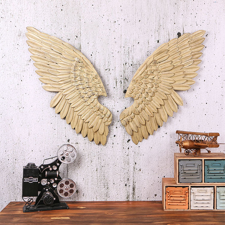 American Retro Wall Decoration Wall-mounted Sky Making Wings Creative Home Bar Iron Art Wings Shop Shooting Props